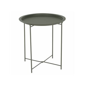 Příruční stolek s odnímatelnou tácem, šedozelená, RENDER