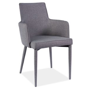 Jídelní čalouněná židle SEMIR šedá