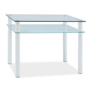Jídelní stůl SONO 80x60 cm, kov/sklo