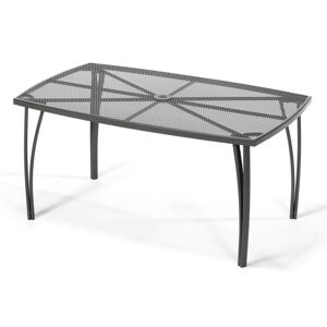 Kovový zahradní stůl AXIMA 90x150 cm, antracit