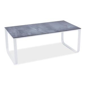 Konferenční stolek TAXI II šedý kámen/bílá