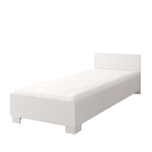 ERIBERTO I postel 90x200 cm bez roštu a matrace, bílá