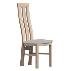Čalouněná židle SOUV dub kraft zlatý/krémová
