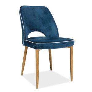 Jídelní čalouněná židle VERDI, modrá