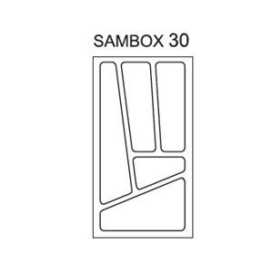 Pořadač do zásuvek SAMBOX, 30 cm