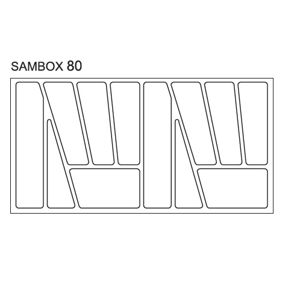 Pořadač do zásuvek SAMBOX, 80 cm