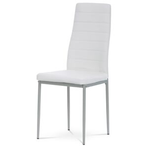 Jídelní židle KARASMONTA, bílá ekokůže