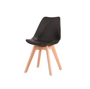 Židle BALI NEW, černá/buk