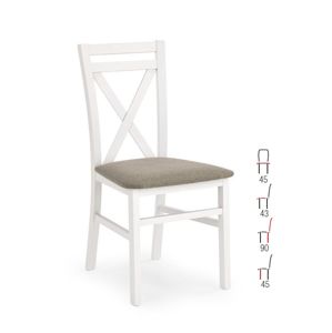 Židle DARIUSZ, bílá