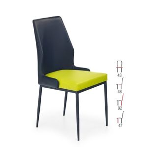 Židle K-199, černá-zelená