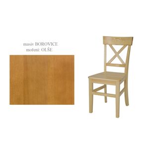 Jídelní židle RUFINA II, masiv borovice/moření: olše