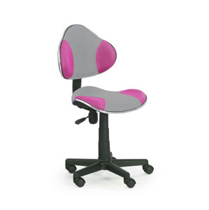 Dětská židle DECRUX 2, šedá/růžová