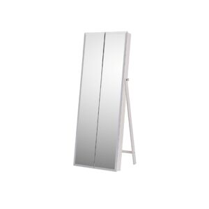 Zrcadlo DAFNÉ s úložným prostorem na bižuterii, bílá